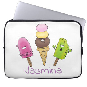 Housse Pour Ordinateur Portable Caricature drôles de glace popsicle dessin animé t