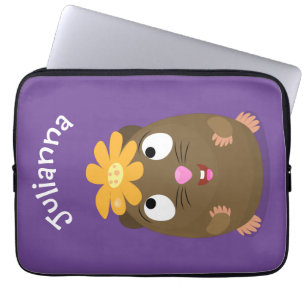 Housse Pour Ordinateur Portable Caricature joyeuse de cobaye mignonne