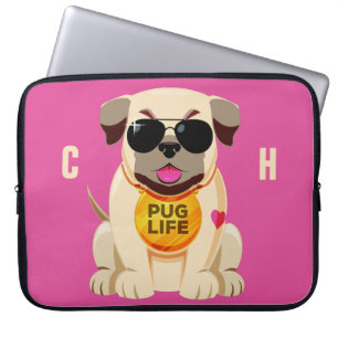 Housse Pour Ordinateur Portable Carlin Vie personnalisée nom et couleur des manche