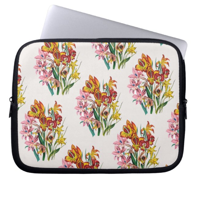 Housse Pour Ordinateur Portable Carnaval des fleurs (Devant)