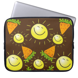 Housse Pour Ordinateur Portable Carottes à manches pour ordinateur portable Brown