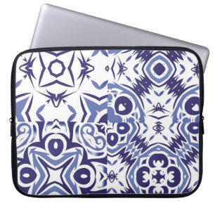 Housse Pour Ordinateur Portable Carreaux en azulejos décoratifs en céramique. Fash
