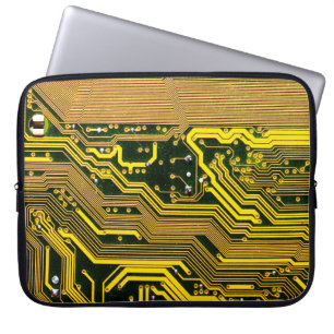 Housse Pour Ordinateur Portable carte de circuits informatiques, abstraite, a