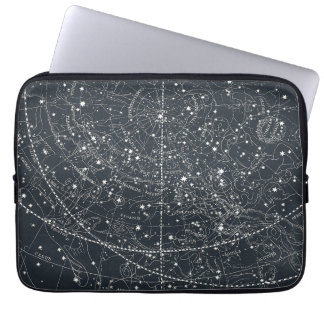 Housse Pour Ordinateur Portable Carte de constellation vintage