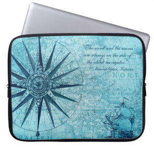 Housse Pour Ordinateur Portable Carte nautique Conception Electronique Tablet Slee