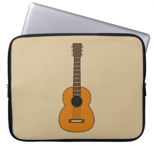 Housse Pour Ordinateur Portable Carton simple de guitare acoustique