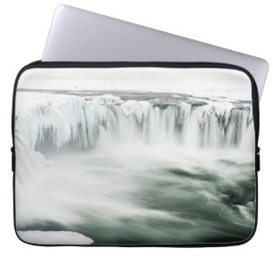 Housse Pour Ordinateur Portable Cascade de Godafoss, hiver, Islande