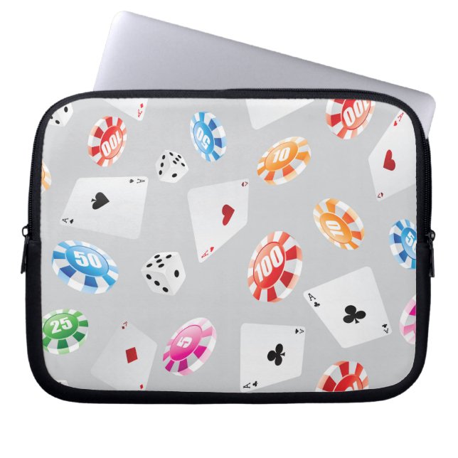 Housse Pour Ordinateur Portable Casino, Jeux accessoires motif 8 (Devant)