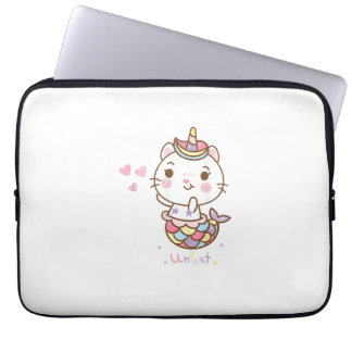 Housse Pour Ordinateur Portable Cat Unicorn shirt - Unicat Mermaid Cat I believe i