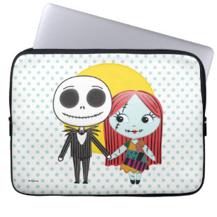 Housse Pour Ordinateur Portable Cauchemar avant Noël   Jack & Sally Emoji