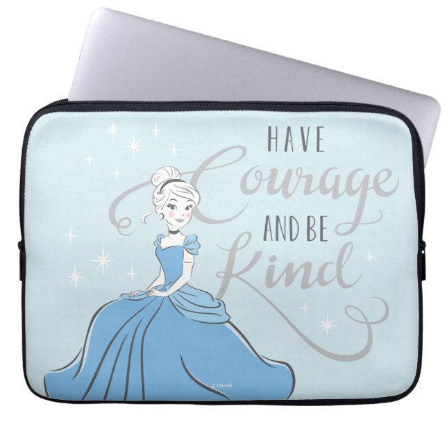 Housse Pour Ordinateur Portable Cendrillon | Avoir du courage (Devant)