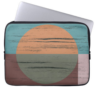 Housse Pour Ordinateur Portable Cercle Orange Et Vert