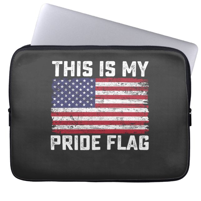 Housse Pour Ordinateur Portable C'Est Mon Drapeau De Fierté USA (Devant)