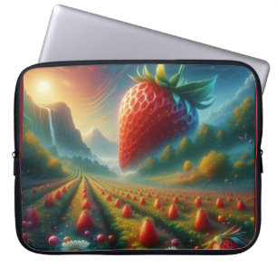 Housse Pour Ordinateur Portable Champ de fraises de rêves