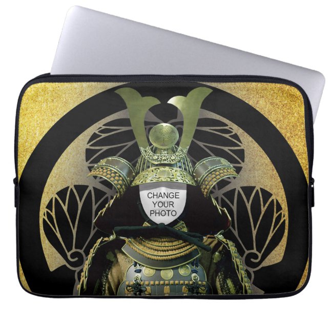 Housse Pour Ordinateur Portable Changeable Votre Photo, Casque Samurai (Devant)