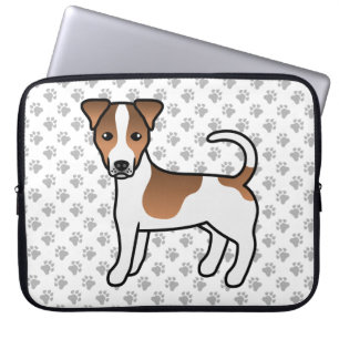 Housse Pour Ordinateur Portable Chapeau blanc et tan lisse Jack Russell Terrier Ch