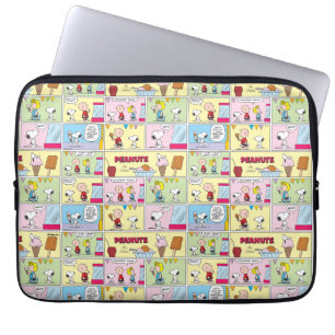 Housse Pour Ordinateur Portable Charlie Brown, Snoopy & Sally   Crème glacée