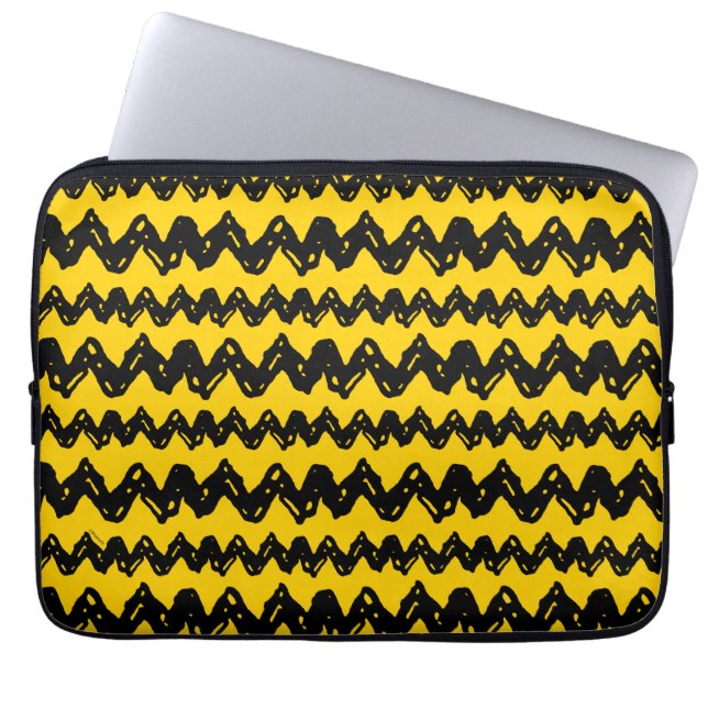 Housse Pour Ordinateur Portable Charlie Brown Zig Zag Motif (Devant)