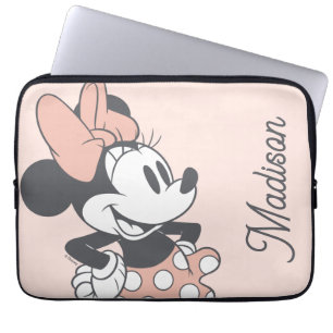 Housse Pour Ordinateur Portable Charme Douce Vintage Minnie Mouse à Points de Repè