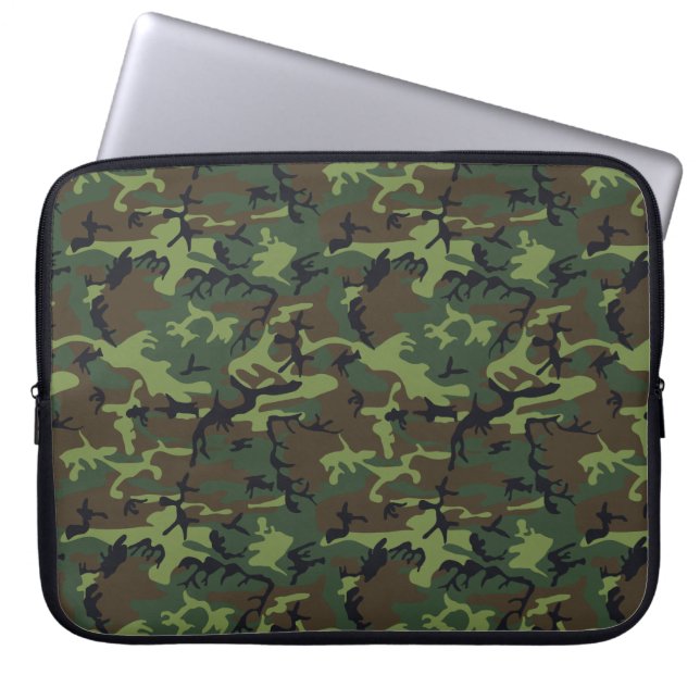 HOUSSE POUR ORDINATEUR PORTABLE CHASSE CAMOFLAGE (Devant)