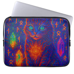 Housse Pour Ordinateur Portable Chat de Néon Sacré