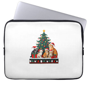 Housse Pour Ordinateur Portable Chat Noël Drôle Moche Femmes Hommes Cadeau Joyeux