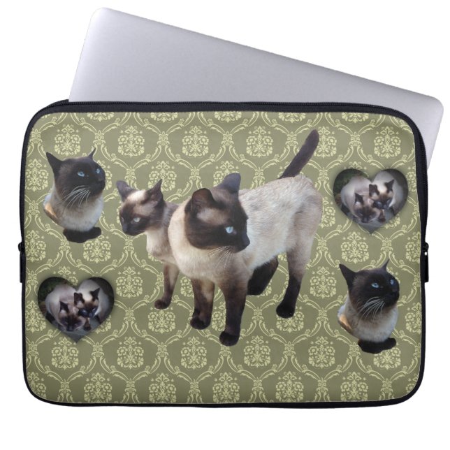 Housse Pour Ordinateur Portable Chat siamois né en Thaïlande (Devant)