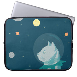Housse Pour Ordinateur Portable Chat spatial