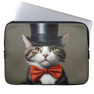 Housse Pour Ordinateur Portable Chat victorien