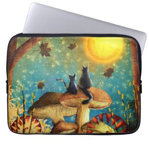 Housse Pour Ordinateur Portable Chats de champignons