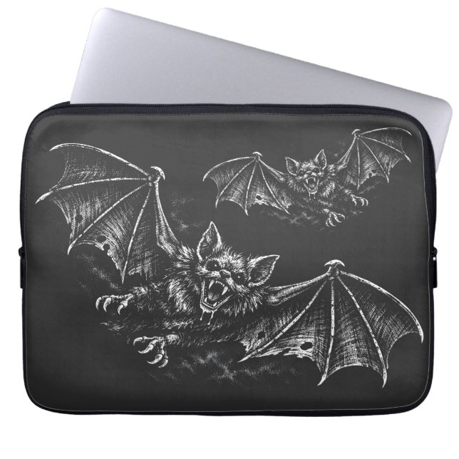 Housse Pour Ordinateur Portable Chauve-souris plongeante - par BurnsInHell (Devant)