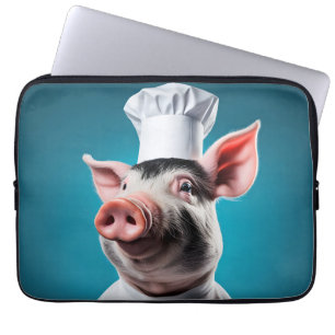 Housse Pour Ordinateur Portable Chef Pig