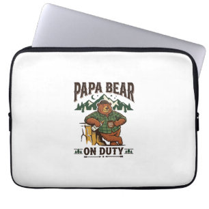 Housse Pour Ordinateur Portable Chemise de papa ours en service pour la fête des p