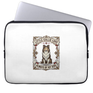 Housse Pour Ordinateur Portable Chemise pour amateur de chien Collie avec citation
