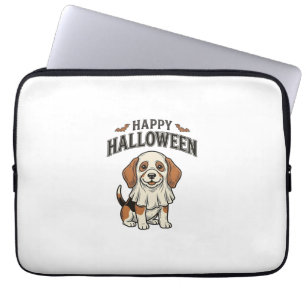 Housse Pour Ordinateur Portable Chemise vintage gravure fantôme chien Happy Hallow