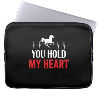 Housse Pour Ordinateur Portable Cheval Art Vous Tenez Mon Coeur