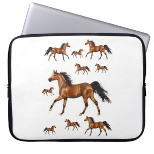 Housse Pour Ordinateur Portable Chevaux à manches pour ordinateur portable