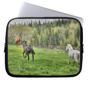 Housse Pour Ordinateur Portable Chevaux - American Western Theme