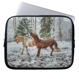 Housse Pour Ordinateur Portable Chevaux - American Western Theme