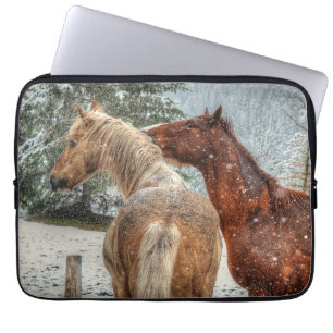 Housse Pour Ordinateur Portable Chevaux - American Western Theme