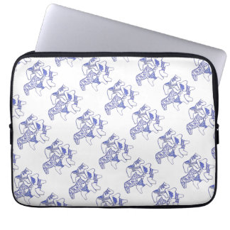 Housse Pour Ordinateur Portable Chevaux bleus et blancs Manche pour ordinateur por
