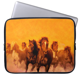 Housse Pour Ordinateur Portable Chevaux - douille d'ordinateur portable