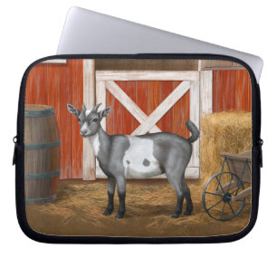 Housse Pour Ordinateur Portable Chèvre tachetée gris mou