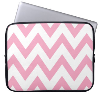Housse Pour Ordinateur Portable Chevron rose