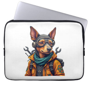 Housse Pour Ordinateur Portable Chien d'aventure