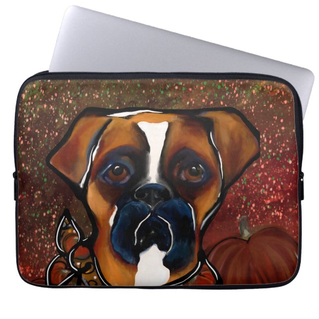 Housse Pour Ordinateur Portable Chien de boîte (Devant)
