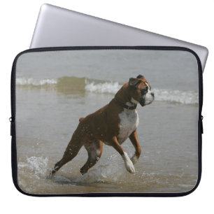 Housse Pour Ordinateur Portable Chien de boxeur dans l'eau