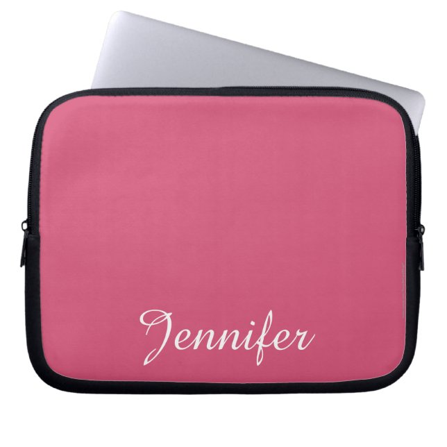 Housse Pour Ordinateur Portable CHOISISSEZ VOTRE COULEUR, VOTRE Nom, VOTRE Ordinat (Devant)