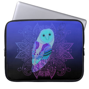 Housse Pour Ordinateur Portable Chouette de l'étable Tourbillonnant