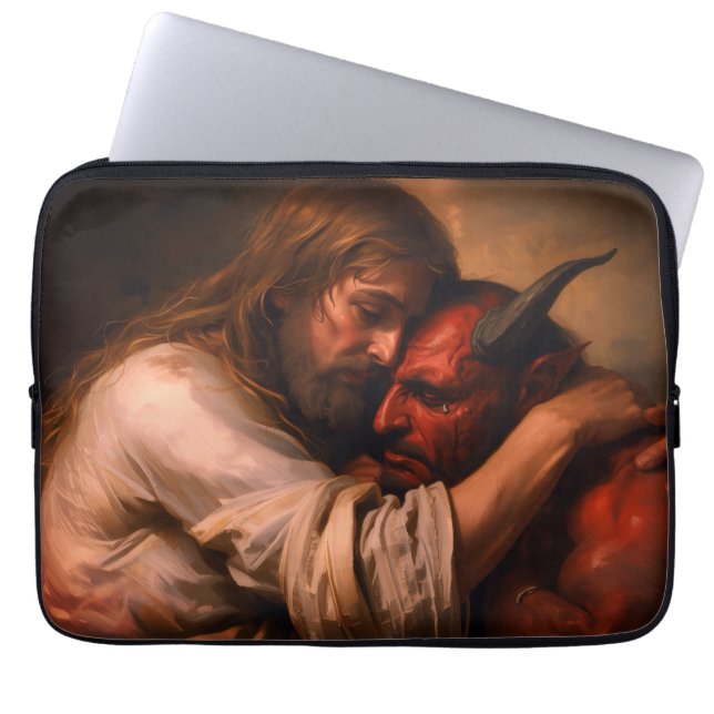 Housse Pour Ordinateur Portable Christ Love Lucifer (Devant)